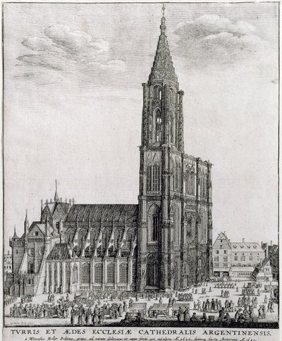 Cathédrale de Strasbourg, 1645 - Wenceslaus Hollar