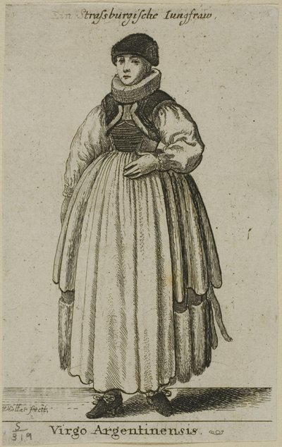 Femme de Strasbourg - Wenceslaus Hollar