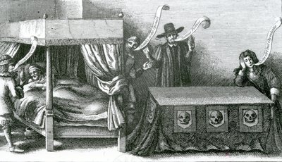La Mort du roi Jacques Ier, 1625 - Wenceslaus Hollar