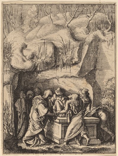 La Mise au tombeau - Wenceslaus Hollar