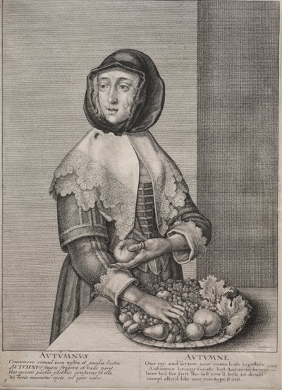 Les Quatre Saisons: Automne, 1641 - Wenceslaus Hollar