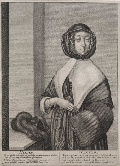 Les quatre saisons : hiver, 1641 - Wenceslaus Hollar