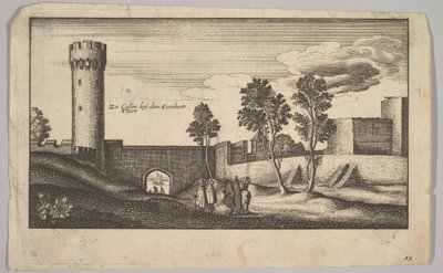 La tour Kunibert près de Cologne copie, 1625-77 - Wenceslaus Hollar
