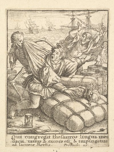 Le Marchand, de la Danse Macabre - Wenceslaus Hollar