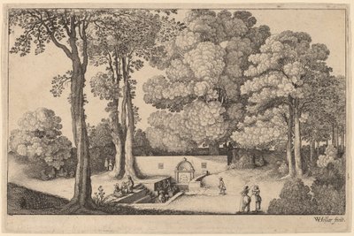 La Source minérale - Wenceslaus Hollar