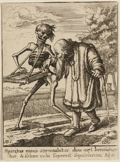 Le Vieil Homme et la Mort - Wenceslaus Hollar