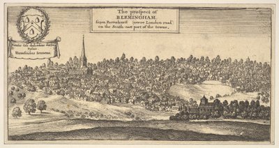 La perspective de Bermingham, de Ravenshurst près de London-road au sud-est - Wenceslaus Hollar