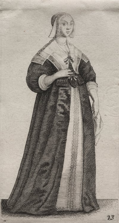 Les divers habits des femmes anglaises, de la noblesse aux paysannes - Wenceslaus Hollar