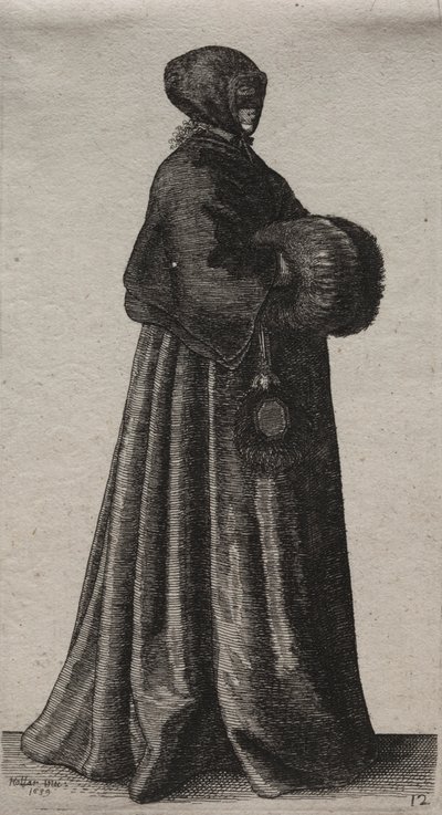 Les différents habits des femmes anglaises, de la noblesse aux paysannes, 1639 - Wenceslaus Hollar