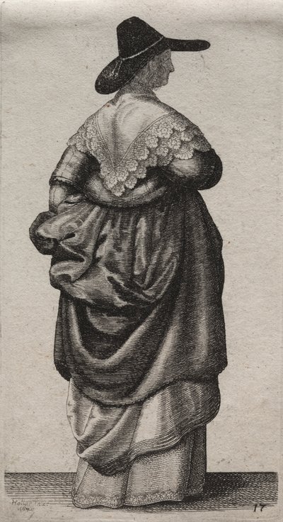 Les divers habits des femmes anglaises, de la noblesse aux paysannes..., 1640 - Wenceslaus Hollar