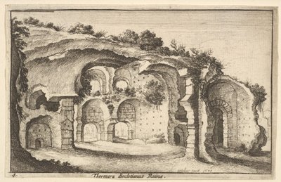 Thermaru diocletiani Ruines des Thermes de Dioclétien, 1651 - Wenceslaus Hollar