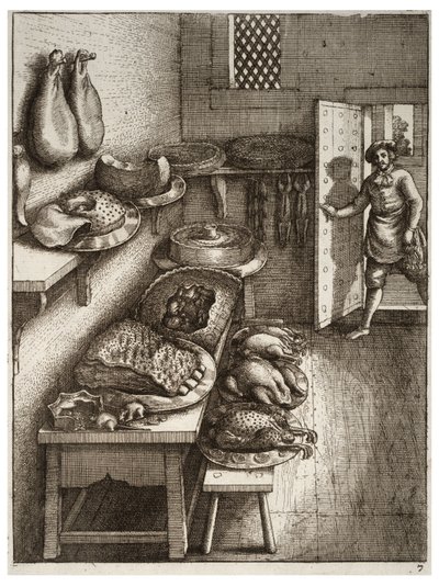 La souris de ville et la souris des champs - Wenceslaus Hollar