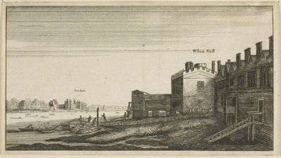 Vue du palais de Lambeth depuis la rivière à Whitehall Stairs - Wenceslaus Hollar