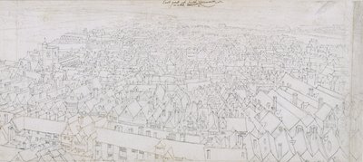 Vue de la partie est de Southwark en direction de Greenwich - Wenceslaus Hollar