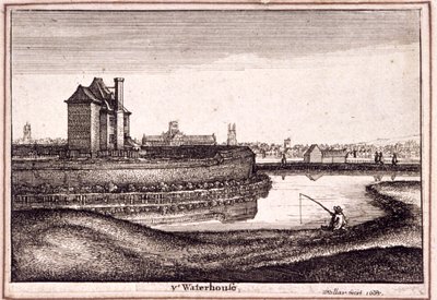 Vue de la région autour de New River Head, Finsbury, Londres, 1665 - Wenceslaus Hollar