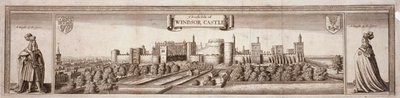 Vue du côté sud du Château de Windsor, Berkshire - Wenceslaus Hollar