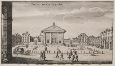Vues de Londres : La Piazza à Covent Garden - Wenceslaus Hollar