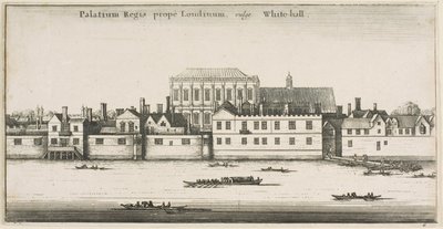 Whitehall depuis la rivière - Wenceslaus Hollar