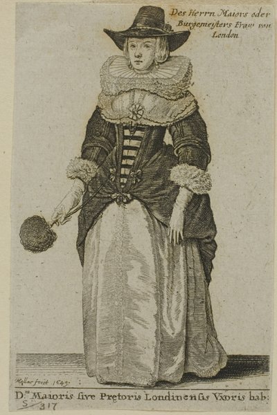 Épouse du maire de Londres - Wenceslaus Hollar