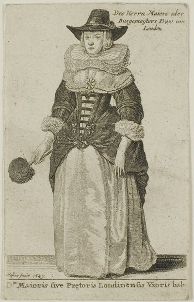 Épouse du maire de Londres - Wenceslaus Hollar