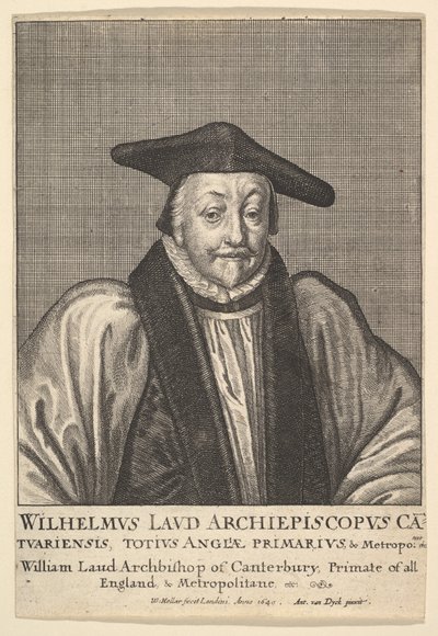 William Laud, archevêque de Canterbury, 1641 - Wenceslaus Hollar