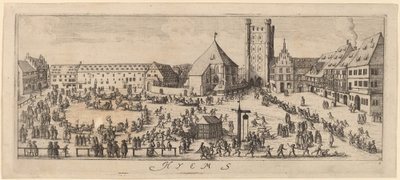 Hiver : Le terrain de parade - Wenceslaus Hollar