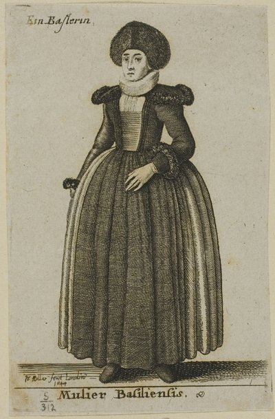 Femme de Bâle - Wenceslaus Hollar