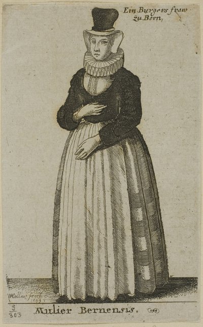 Femme de Berne - Wenceslaus Hollar