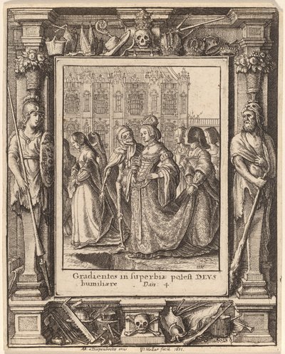 Impératrice - Wenceslaus Hollar after Hans Holbein the Younger after Abraham van Diepenbeeck