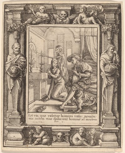 Nonne - Wenceslaus Hollar after Hans Holbein the Younger after Abraham van Diepenbeeck