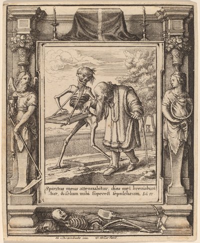 Vieil homme - Wenceslaus Hollar after Hans Holbein the Younger after Abraham van Diepenbeeck