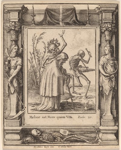 Vieille femme - Wenceslaus Hollar after Hans Holbein the Younger after Abraham van Diepenbeeck