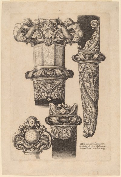Ornementation pour une Dague et un Fourreau - Wenceslaus Hollar after Hans Holbein the Younger