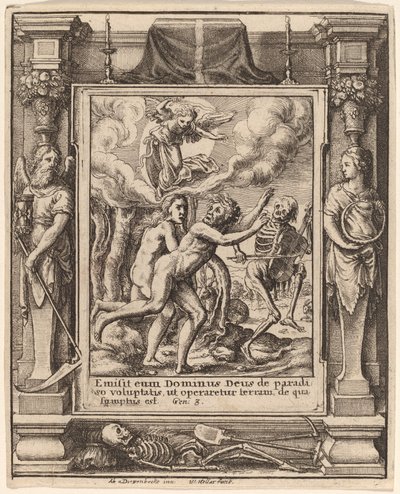 Le Paradis perdu - Wenceslaus Hollar after Hans Holbein the Younger after Abraham van Diepenbeeck
