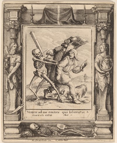 Colporteur - Wenceslaus Hollar after Hans Holbein the Younger after Abraham van Diepenbeeck