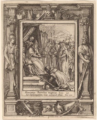 Le Pape - Wenceslaus Hollar after Hans Holbein the Younger after Abraham van Diepenbeeck