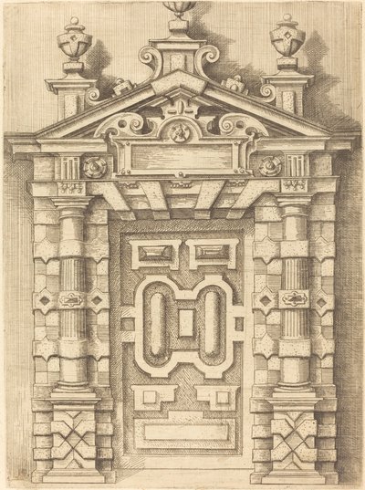 Porte à fronton - Wendel Dietterlin