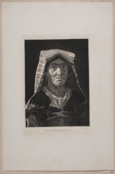 La Stregaccia. Portrait de femme romaine - Wenzel Tornøe