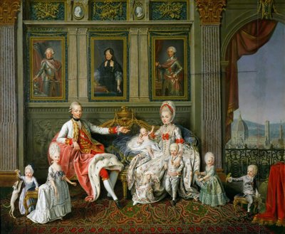 Léopold Ier, Grand-Duc de Toscane avec sa femme Maria Luisa et leurs enfants, 1773 - Werlin
