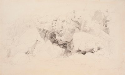 Copeaux de pierre dans la forêt - Werner Holmberg