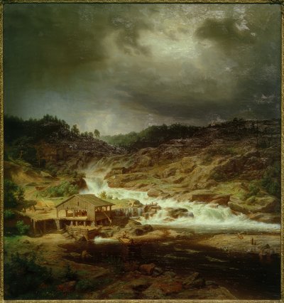 W.Holmberg, La cascade de Kyrö - Werner Holmberg