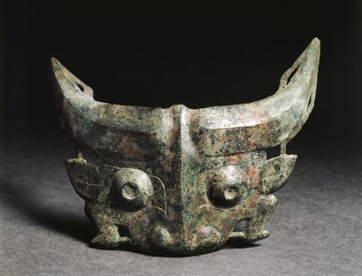 Masque rituel représentant Taotie, Chine, Dynastie Zhou occidentale - Western Zhou Dynasty Chinese School