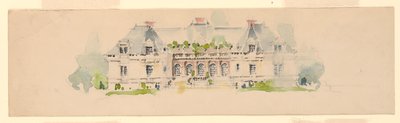 Élévation de manoir - Whitney Warren Jr.