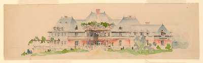 Élévation du manoir - Whitney Warren Jr.
