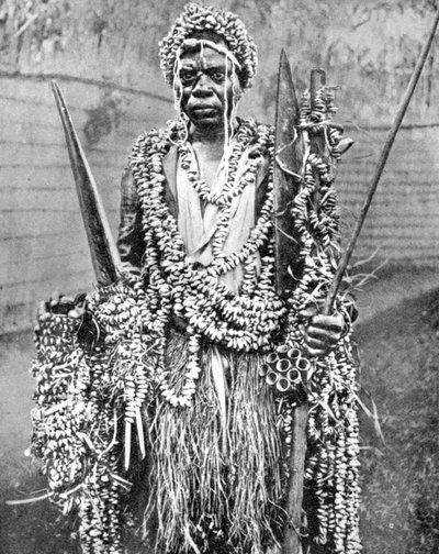 Un sorcier, Ouganda, Afrique, 1936 - Wide World Photos