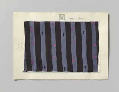 Échantillon de soie imprimée, motif Séville - Wiener Werkstätte