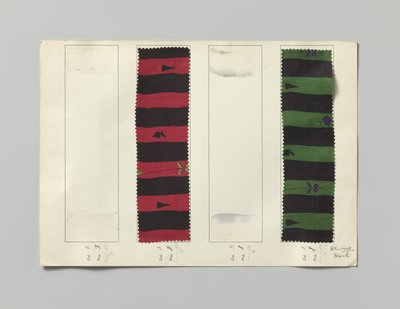 Échantillon de soie imprimée, motif Séville - Wiener Werkstätte