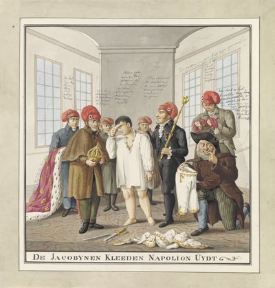 Napoléon déshabillé par les Jacobins, 1815 - Wijnand Esser
