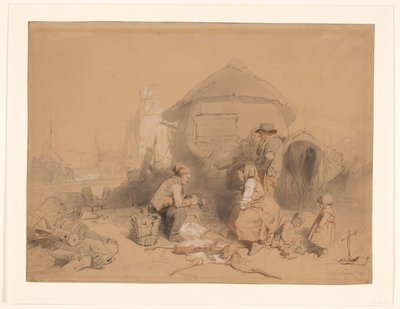 Conversation sur la plage près d