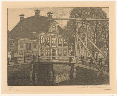 Pont Aris et Voorhaven à Edam - Wijnand Otto Jan Nieuwenkamp (signed by artist)